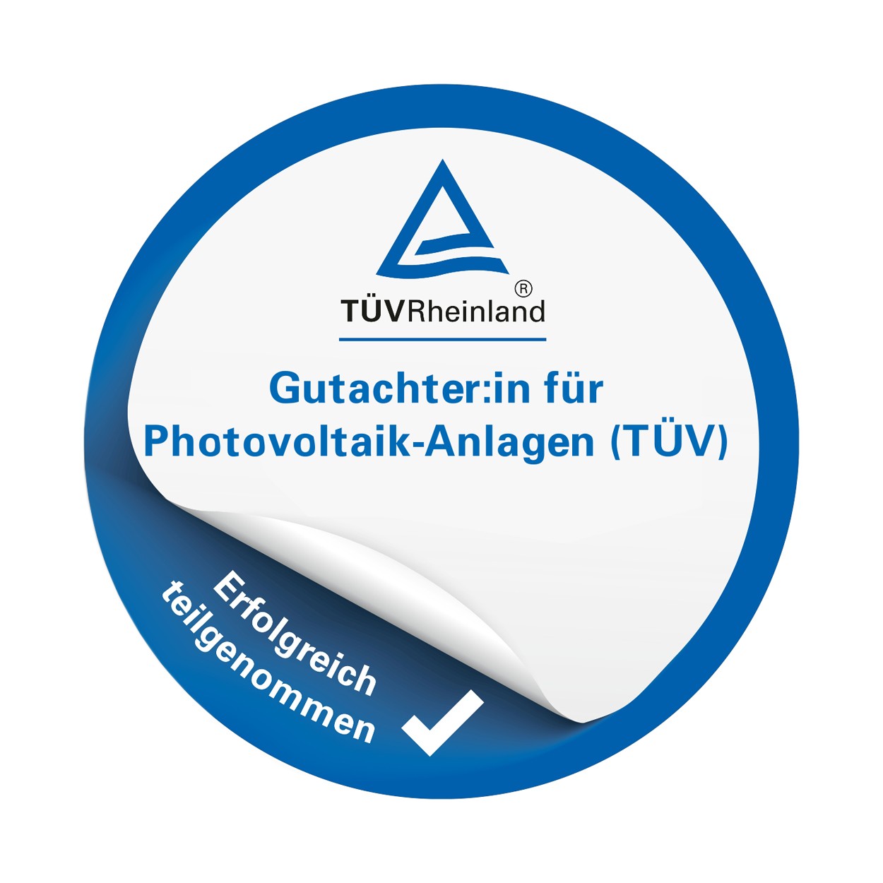 TÜV Rheinland — Gutachter:in für Photovoltaik-Anlagen (TÜV)